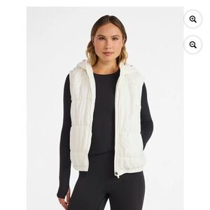 Avia quilted winter white Puffer Vest XXXL NWT